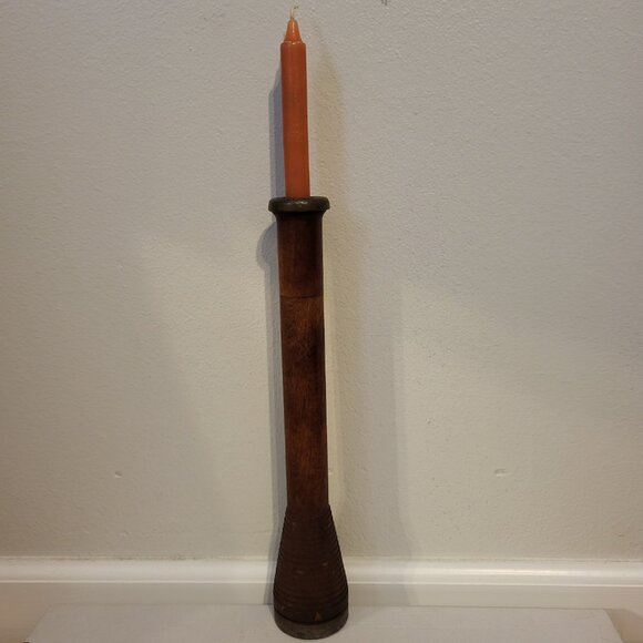 2 - Antique Wood Metal Textile Industrial Beehive Candle Spool Bobbin Spindles - Picture 14 of 14